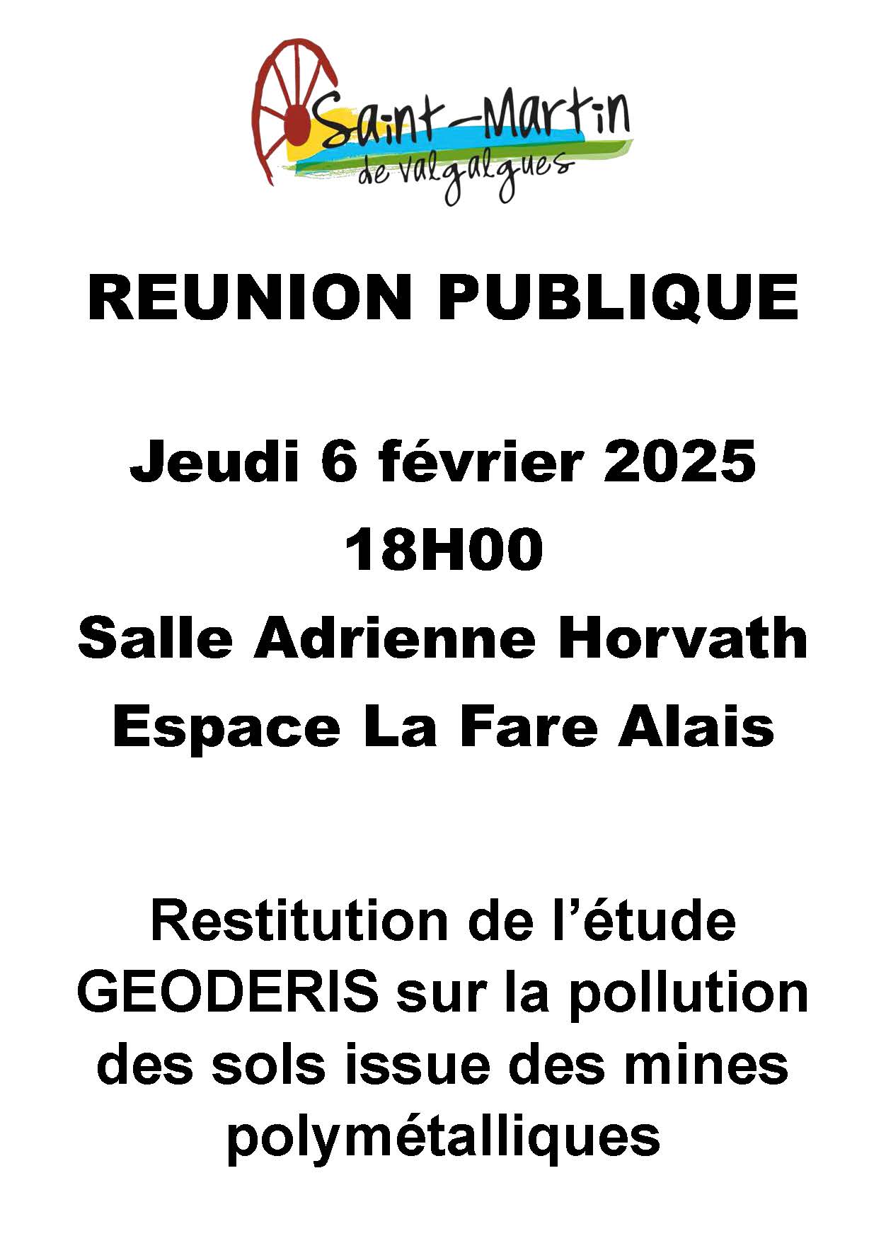 REUNION PUBLIQUE – 6 février 2025