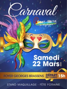 Lire la suite à propos de l’article Carnaval – 22 mars 2025