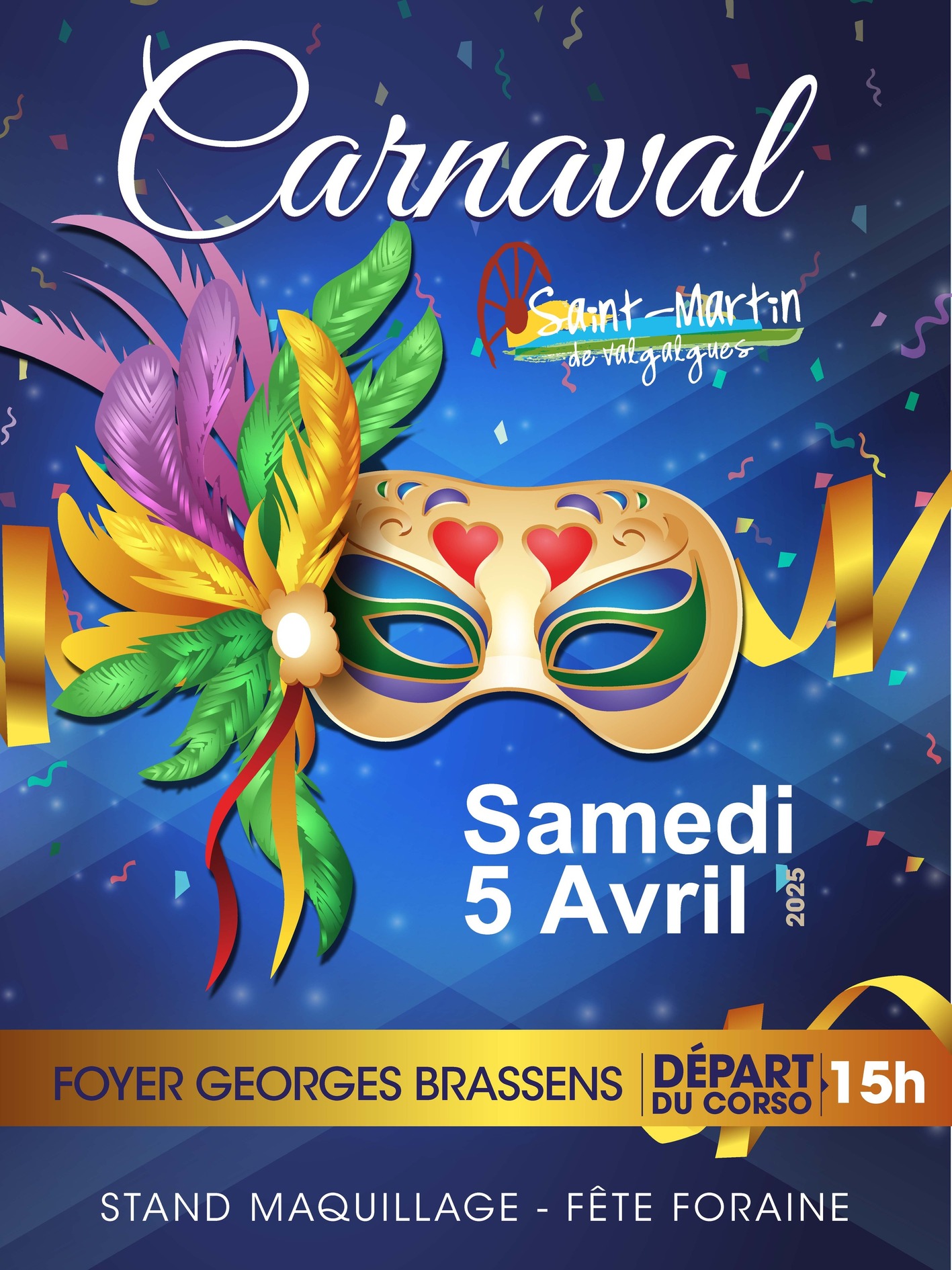 Carnaval Reporté au Samedi 5 avril 2025