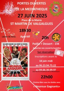 Lire la suite à propos de l’article Portes Ouvertes de la médiathèque – 27 juin 2025