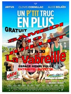 Lire la suite à propos de l’article Ciné plein Air La Vabreille – 19 juillet 2025