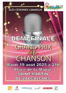 Lire la suite à propos de l’article Demi Finale Grand Prix de la Chanson 2025 – 19 août 2025