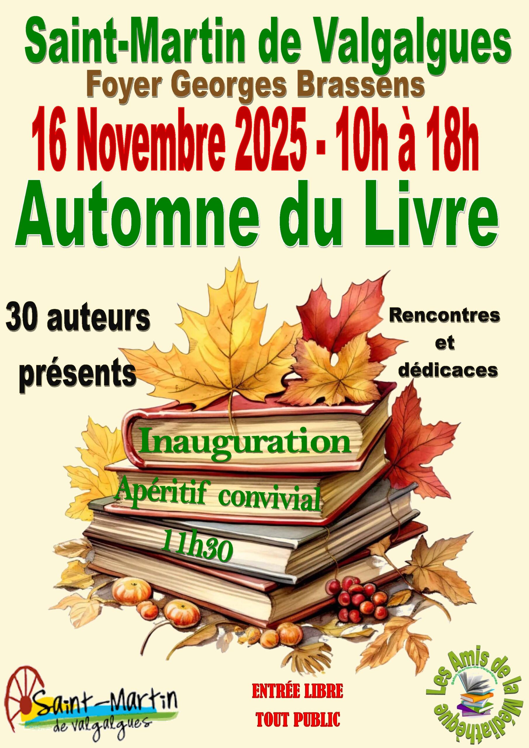 Automne du Livre – 16 Novembre 2025