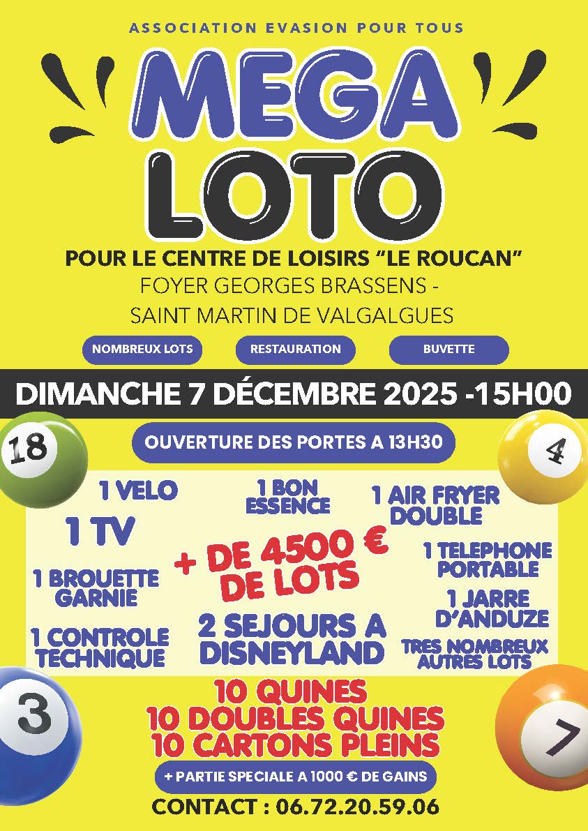 Loto Evasion pour Tous – 7 décembre 2025