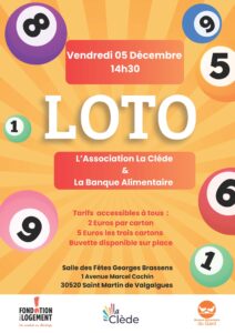 Lire la suite à propos de l’article Loto de la CLEDE – 5 décembre 2025