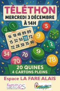 Lire la suite à propos de l’article Téléthon – 3 décembre 2025