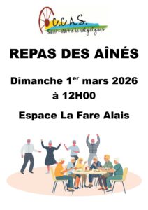 Lire la suite à propos de l’article Repas des Aînés – 1er mars 2026