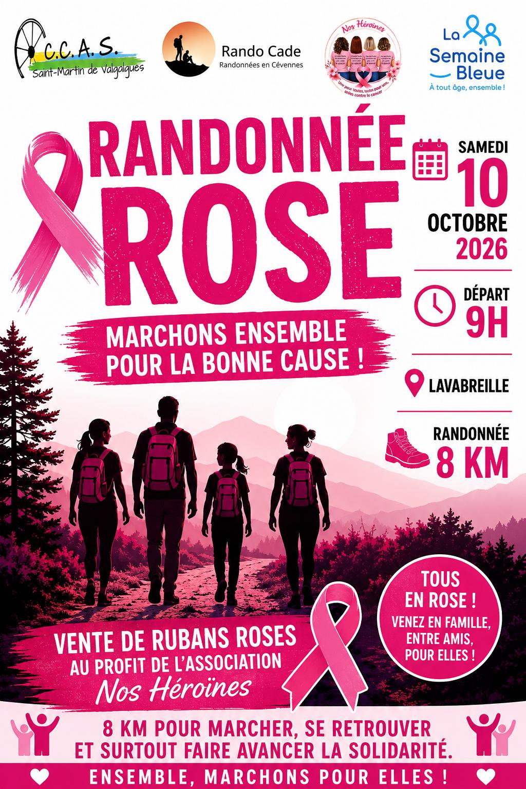 Randonnée Rose – 10/10/2026