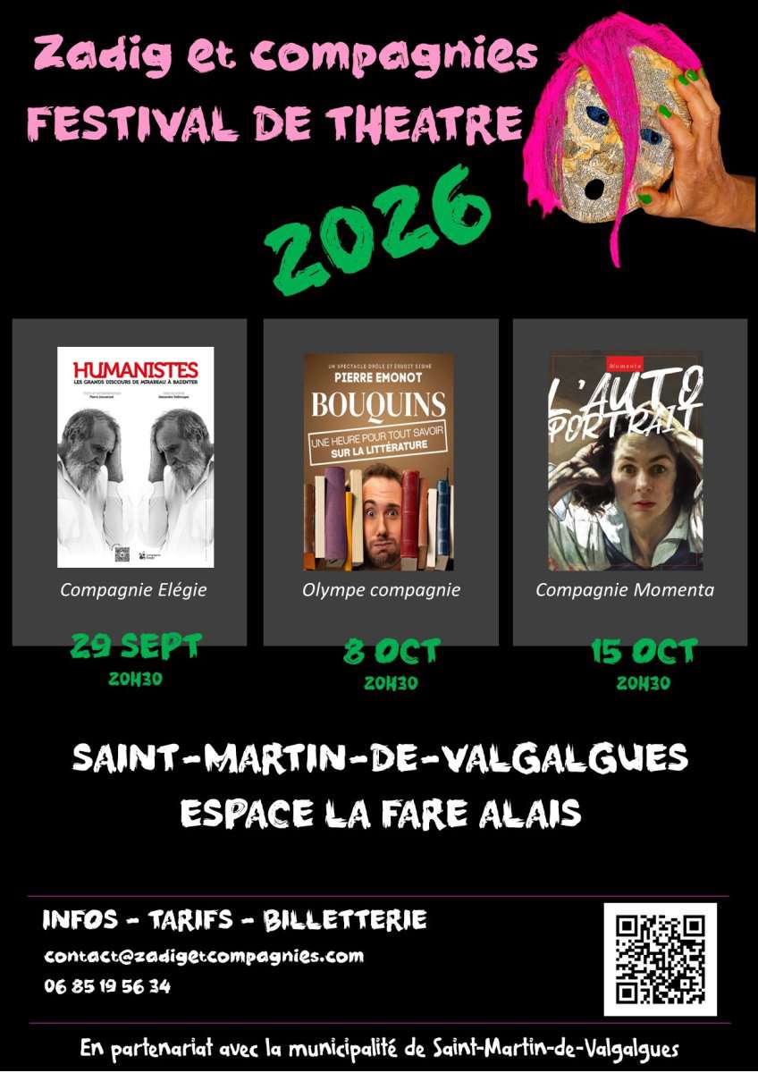 Festival de Théatre – 29/09/2026, 08/10/2026 et 15/10/2026